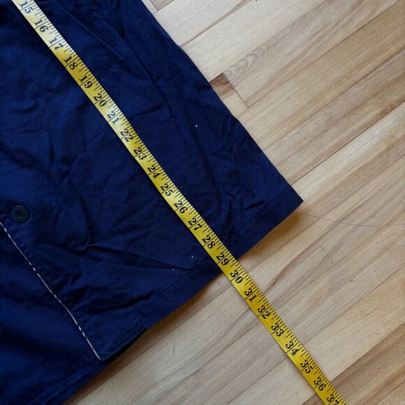 Vintage Burberrys Men’s Plaid Trim Pajama Top - L - Picture 4 of 12